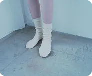 やさしくフィットするリブソックス